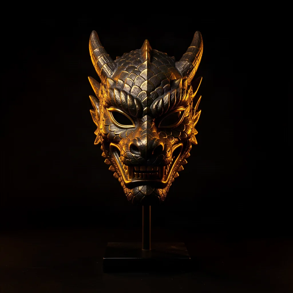 Full Face Dragon Mask Garland